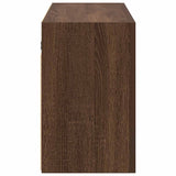 Bathroom Wall Cabinet Brown Oak 100x25x40 cm Engineered Wood 860109