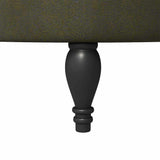Slipper Chair Army Green 56.5 x 70 x 110 cm Faux Suede Leather 42020689
