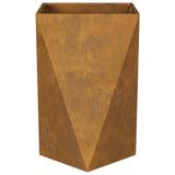 Planter Rusty 50 x 50 x 75 cm Weathering Steel 883806