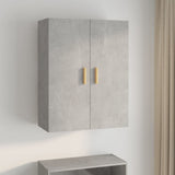 Hanging Wall Cabinet Concrete Grey 69.5x34x90 cm 812262