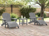 Garden Chair 2 pcs Light Grey 83 x 74 x 92 cm Polyethylene 3335845