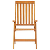 ZNTS Folding Garden Chairs 2 pcs Solid Wood Eucalyptus 316069