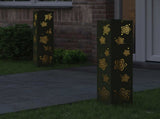 Solar LED Pathway Light 2 pcs Warm White 18 x 18 x 80 cm 879747