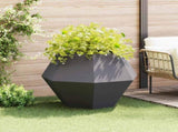 Planter Black 100 x 100 x 80 cm Steel 884024