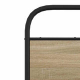 Metal Bed Frame without Mattress Smoked Oak 180x200 cm Super King 3318680