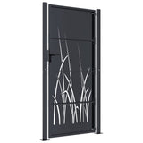 Garden Gate Anthracite 100x200 cm Steel Grass Design 153171
