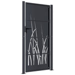 Garden Gate Anthracite 105x180 cm Steel Grass Design 153170