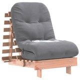 Futon Sofa Bed with Mattress 60x206x11 cm Solid Wood Douglas 846749