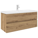Sink Cabinet with Built-in Basin and Faucet Artisan Oak 3328938