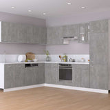 Hanging Glass Cabinet Concrete grey Engineered wood Medium 802525