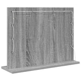 Vanity Mirror Rectangular Grey Sonoma 60 x 45 x 18 cm 868314
