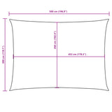 Sunshade Sail Oxford Fabric Rectangular 3x5 m Cream 135212