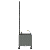 Garden Planter with Irrigation&Wheels Light Grey PP 3422952