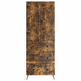 Cabinet Set 2 pcs Smoked Oak 66 x 34.5 x 90 cm Engineered Wood 3416885