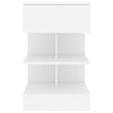 Bedside Cabinets 2 pcs White 40x35x65 cm Engineered Wood 808649