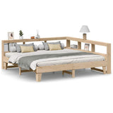 Bookcase Bed without Mattress 180x200cm Solid Wood Pine 3324529