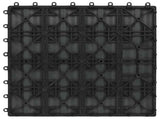 Decking Tile 3D Design 11 pcs Grey 30 x 30 cm WPC 42046680