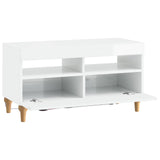 LED TV Cabinet High Gloss White Engineered Wood 896339