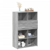 Highboard Grey Sonoma 80x42.5x124 cm Engineered Wood 3281390