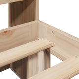 Bookcase Bed without Mattress 120x200cm Solid Wood Pine 3322560