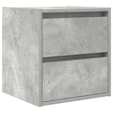Wall-mounted Bedside Cabinets 2 pcs Concrete Grey 38x34x40 cm 861254