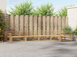 Outdoor Sofa Set 5 pcs White Solid Acacia Wood 3386448
