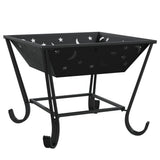 Fire Pit with Poker 50 cm XXL Steel 360065