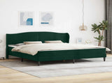 Bed Frame with Headboard Black 180 x 200 cm Velvet 3415279