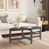 Coffee Table Grey 118x63x45 cm Solid Wood Pine 822319