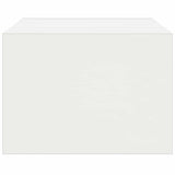 TV Cabinet with LED Lights White 75x35.5x25 cm 860229