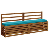 2-Piece Bench Cushions VUGHT 2 pcs 100% Polyester Turquoise 950933