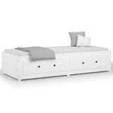 Day Bed without Mattress White 90x190 cm Single Single Solid Wood Pine 821595
