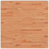 Table Top 80x80x4 cm Square Solid Wood Beech 355982