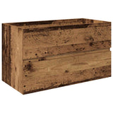 Sink Cabinet with Built-in Basin and Faucet Old Wood 3328933