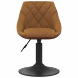 Swivel Dining Chairs 2 pcs Brown 46 x 44 x 77.5 cm Faux leather 335325