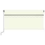 Manual Retractable Awning with Blind 3x2.5m Cream 3069377