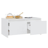 Coffee Table White 90x50x41.5 cm Engineered Wood 809818