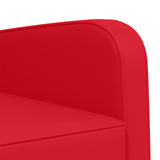 Armchair Red Faux Leather 42043431