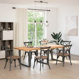 Dining Table Legs V-Shape 3 pcs Anthracite 100x cm Steel 4012674