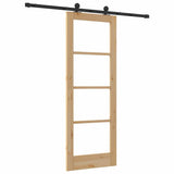 Sliding Door ORKDAL Natural and Black 73.5 x 198.5 cm 3331987