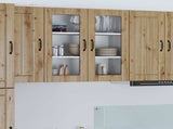 Wall Glass Cabinet LUCCA Artisan Oak 80 x 31 x 80 cm 885074