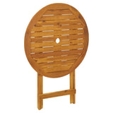 3 Piece Bistro Set Leaf Pattern Fabric and Solid Wood 3281860