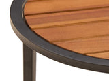Coffee Table Set 2 pcs Natural and Black 55 x 55 x 45 cm 42026684