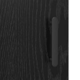 Sideboard Black Oak 69.5 x 34 x 90 cm Engineered Wood and Iron 881605