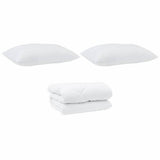 Duvet with Pillows 3 pcs White Microfiber and Down Feather 3377962