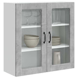 Wall Glass Cabinet PORTO Concrete Grey 80 x 31 x 80 cm 885418