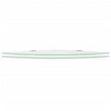 Corner Shelves 2 pcs with Chrome Supports Glass White 35x35 cm 3051599