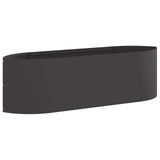 Raised Garden Bed Black 140 x 40x 40 cm Steel 8011712