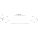 Table Top 50x3.8 cm Round Solid Wood Reclaimed 370022