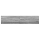 TV Wall Cabinet with LED Grey Sonoma 180x31x38 cm 3307952
